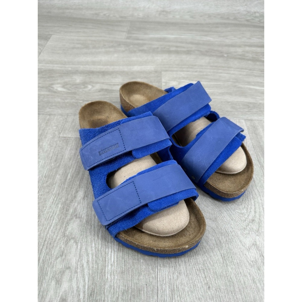 Birkenstock Uji Slide Sandals Blue EU 41 Men's 8 Women's 10 Double Strap Comfort